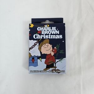 Aquarius Charlie Brown‎ Christmas Peanuts 52 Deck Playing Cards NEW Collectible